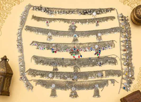 Vintage Metal Chain Belt – Random Design (75 cm)
