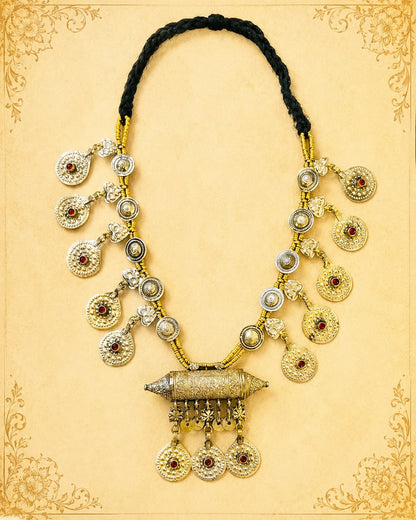 Turkman Round Button Necklace