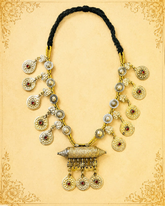 Turkman Round Button Necklace