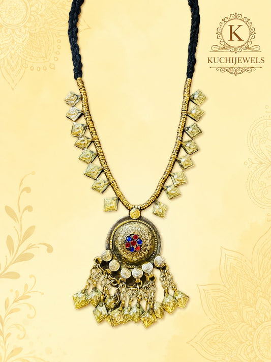 Afghan Royal Heritage Dangle Necklace
