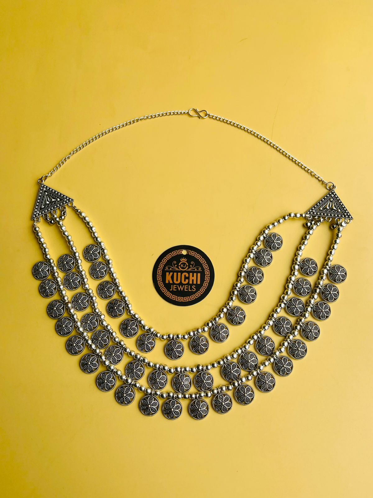 Indian Oxidized 3 Layer Mala