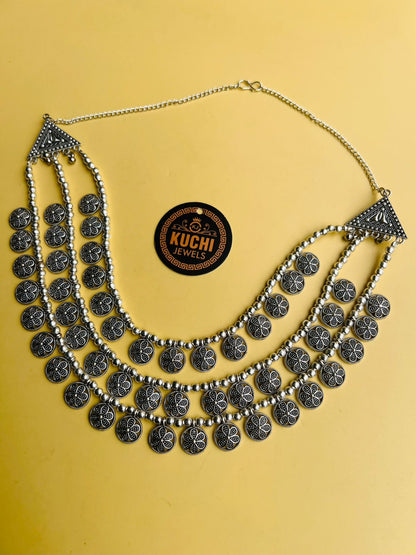 Indian Oxidized 3 Layer Mala