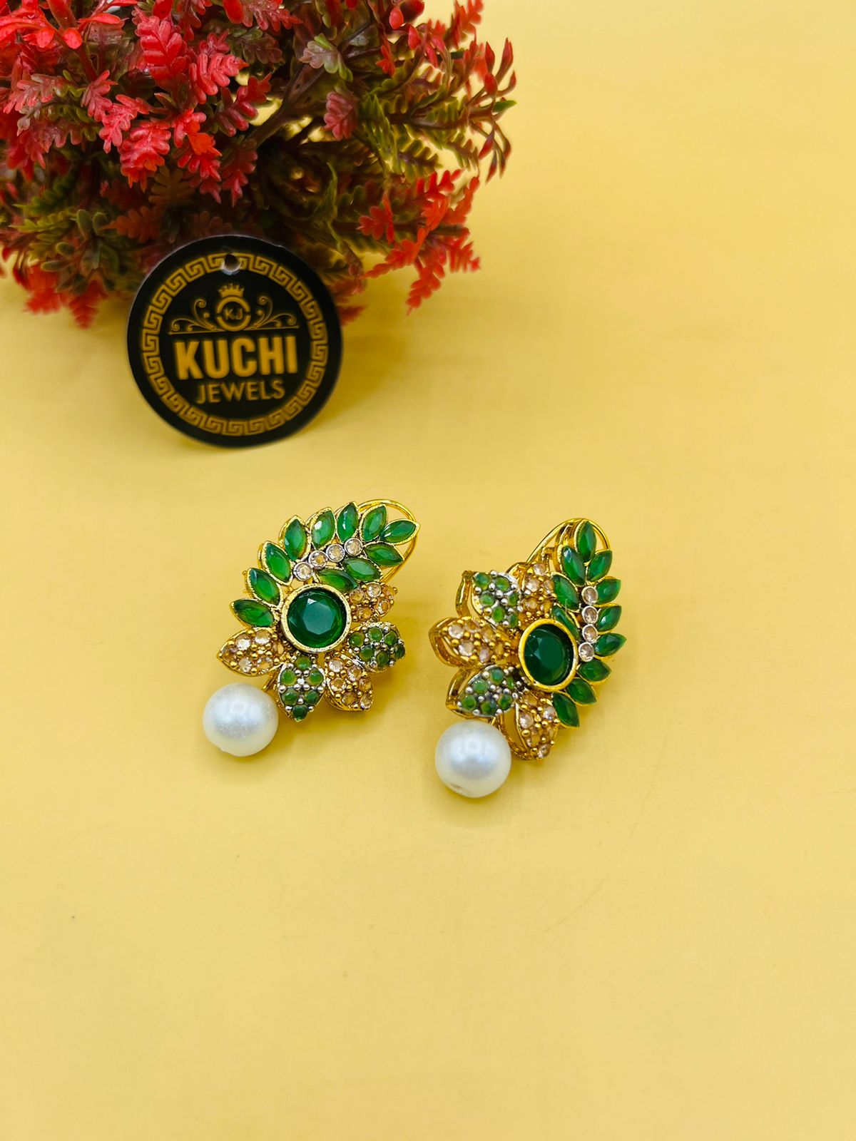 Zarqoon Stone Multi Color Earrings