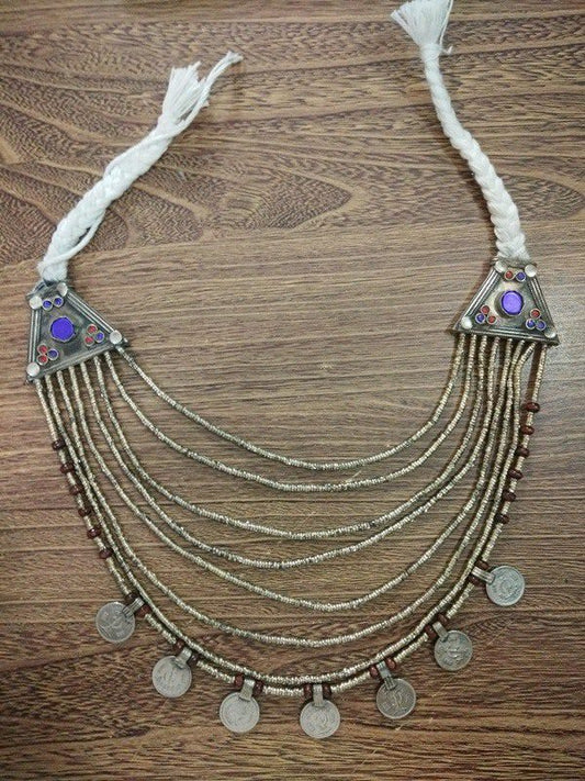 Metal layer & Coins Necklace