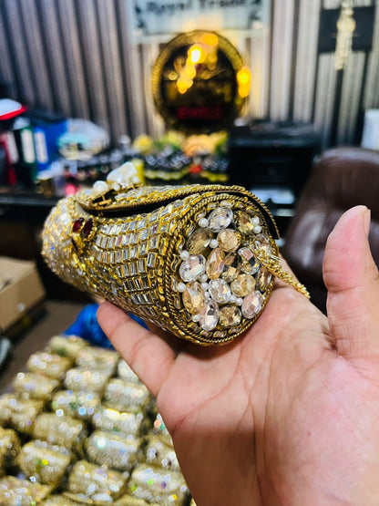 Larger Cylinder Kundan Bag KK-K7