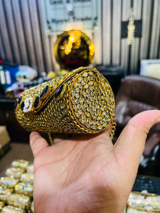 Larger Cylinder Kundan Bag KK-K2