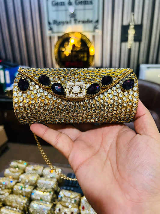 Larger Cylinder Kundan Bag KK-K2